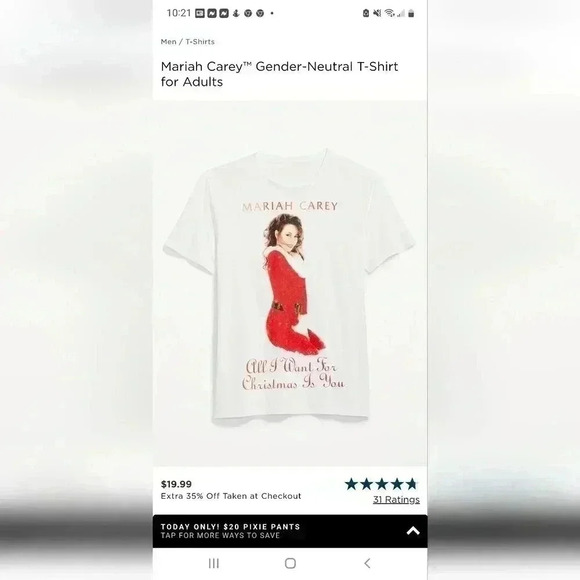 ☆☆☆Mariah Cary xmas tee - Picture 2 of 8
